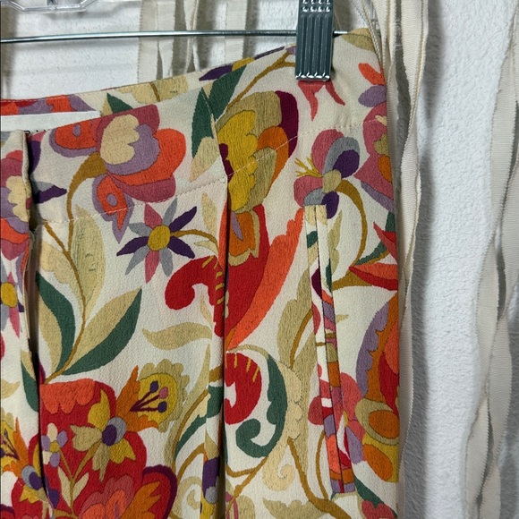 Etro Women’s Colorful Wide Leg Cropped Pants Size 40/XS - Picture 4 of 11